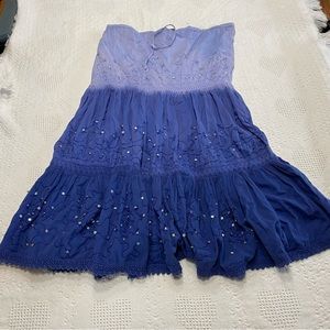 Blue Ombré Fairycore Cottagecore Skirt (S)